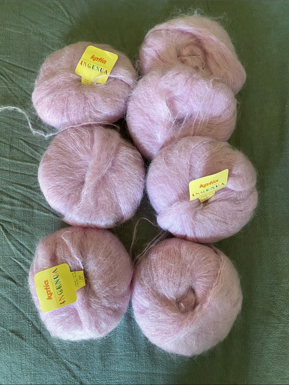 Katia Ingenua Mohair Blend Yarn – Blush Pink